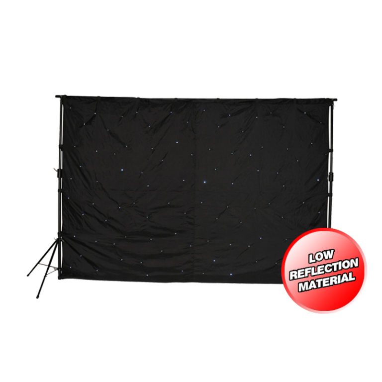 3 x 2m LED Starcloth System with Stand and Bag Set