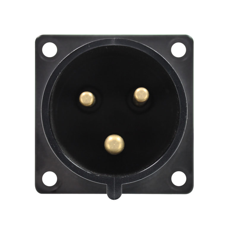 32A 230V 2P+E Black Appliance Inlet (623-6X)