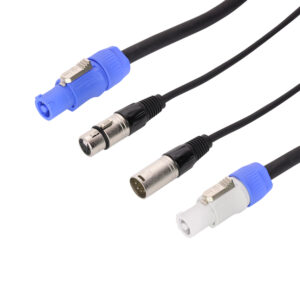 3m Combi 5-Pin DMX/PowerCON Cable Lead