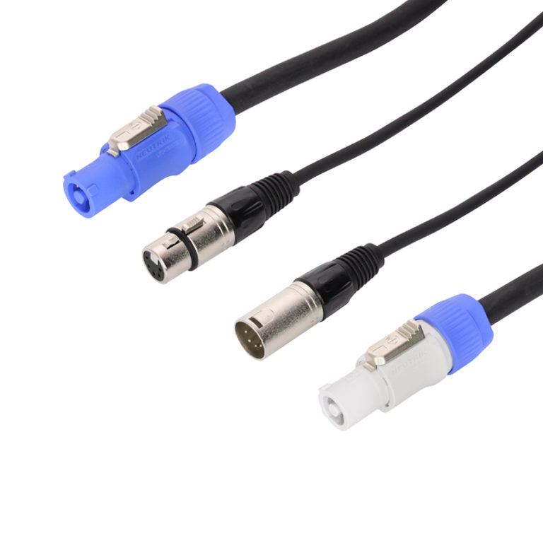 3m Combi 5-Pin DMX/PowerCON Cable Lead