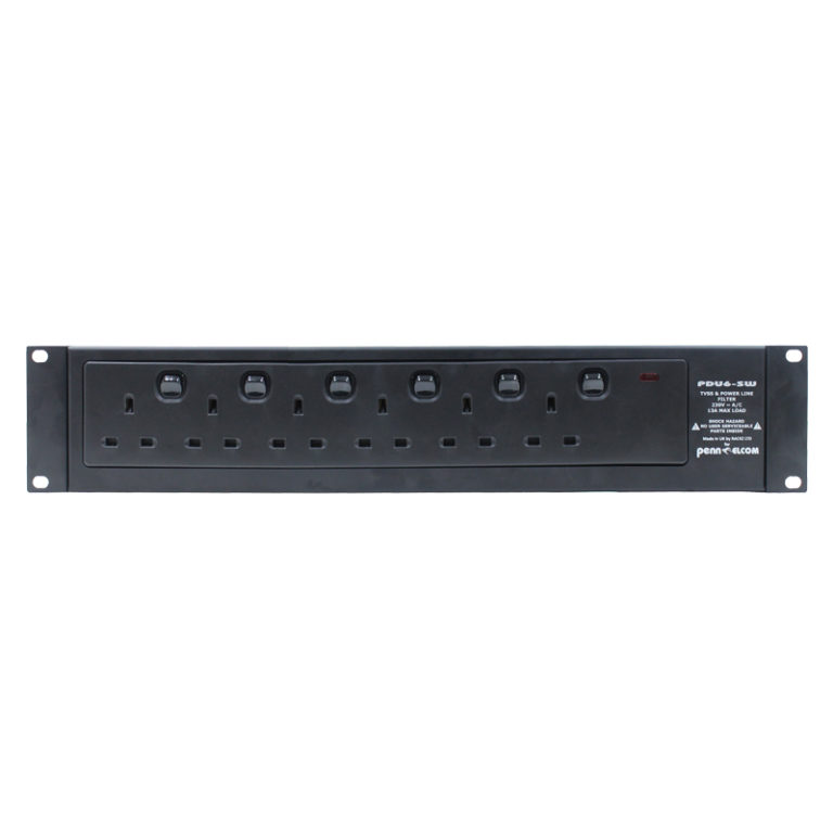 6 Way PDU with Individually Switchable Outlets (PDU6SW)