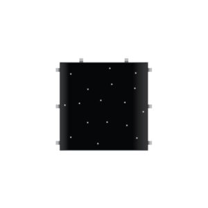 Black Starlit 2ft x 2ft Dance Floor Panel (3 sided)