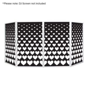 DJ Screen Heart Design Lycra (4 Pack)