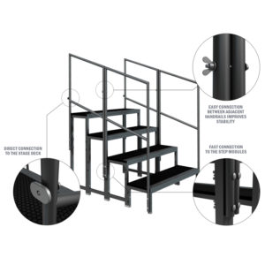 GT Stage Deck Modular Stair Handrail
