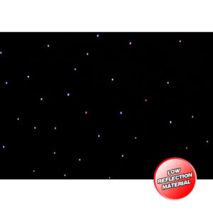 PRO 3 x 2m Tri LED Black Starcloth (Excludes Controller)