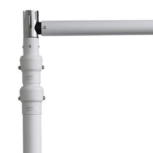 Pipe and Drape 1.8m - 4.2m Vertical Upright, White