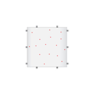 White RGB Starlit 2ft x 2ft Dance Floor Panel (4 sided)