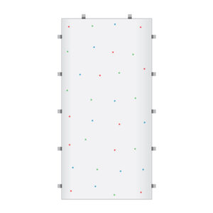 White RGB Starlit 2ft x 4ft Dance Floor Panel
