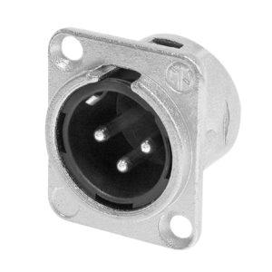 XLR 3-Pin Male Chassis Connector NC3MDL1