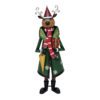 EUROPALMS Reindeer with Coat, Metal, 155cm, green