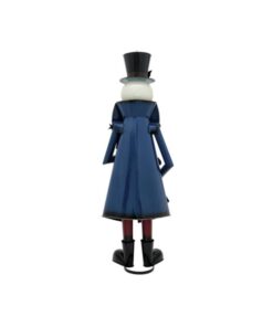 EUROPALMS Snowman with Coat, Metal, 150cm, blue