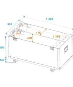 ROADINGER Flightcase 2x LCD ZL60