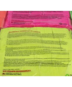 TCM FX Slowfall Confetti rectangular 55x18mm, neon-pink, uv acti