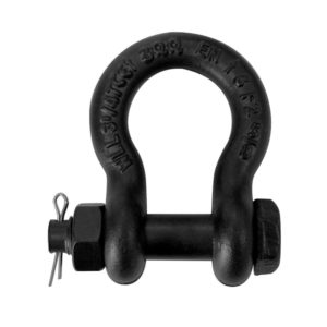 3.25 Ton Black Bow Shackle with Safety Pin