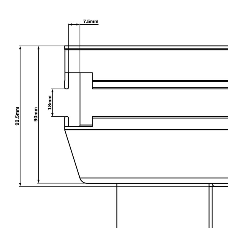 GT Stage Deck 1 x 1m Hexa Quadrant Stage Platform