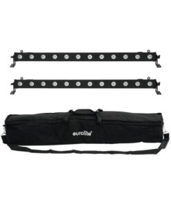 EUROLITE Set 2x LED BAR-12 QCL RGBA + Soft Bag