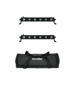 EUROLITE Set 2x LED BAR-6 QCL RGBA + Soft Bag