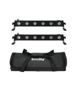EUROLITE Set 2x LED BAR-6 QCL RGBW + Soft Bag
