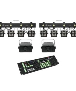 EUROLITE Set 2x LED KLS-180 + 2x LED WF-40 + DMX LED Color Chief