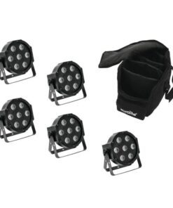 EUROLITE Set 5x LED SLS-7 HCL Spot + Soft Bag