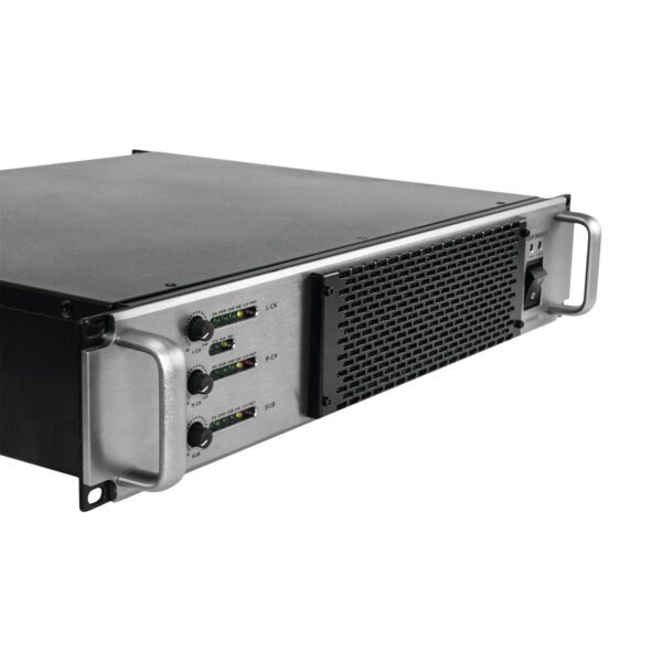 Omnitronic 10451635 Amplificatore Di Potenza Stereo Classe D – Leggero, Con Alimentatore Switching E Modalità Ponte