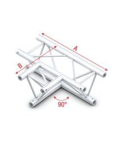 90° 3-way horizontal T-017 Taglio a T 90° 3 vie orizzontale