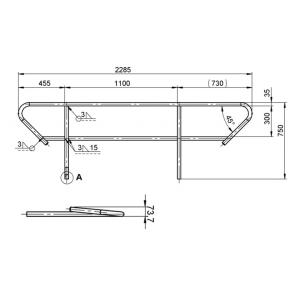 ALUTRUSS BE-1T handrail for BE-1T