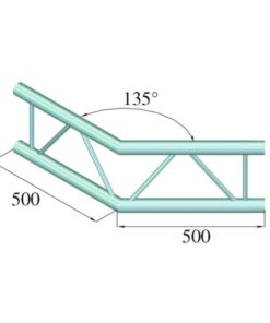 ALUTRUSS BILOCK BQ2-PAC23V 2-way Corner 135°