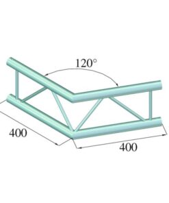 ALUTRUSS DECOLOCK DQ2-PAC22V 2-way Corner 120°