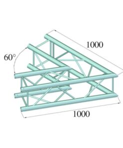 ALUTRUSS QUADLOCK 6082C-20 2-Way Corner 60°