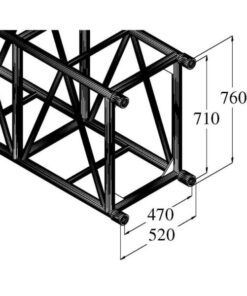ALUTRUSS QUADLOCK S6082-210 4-Way Cross Beam