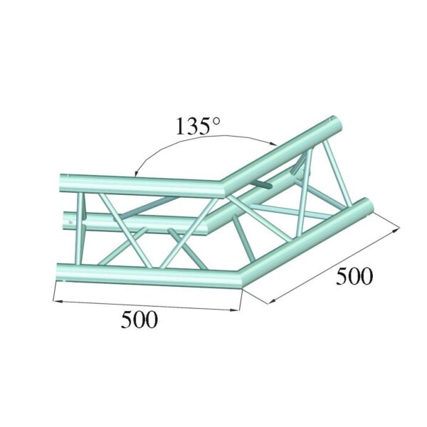 ALUTRUSS TRILOCK E-GL33 C-23 2-Way Corner 135°