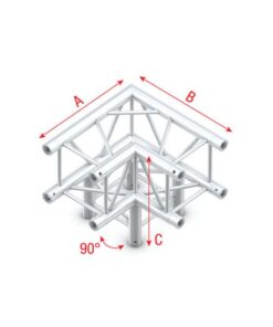 Corner 3-way 90° 3 vie angolo 90 gradi connettori inclusi