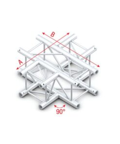 Cross 4-way Taglio 4 vie connettori inclusi