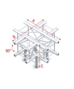 Cross + Down 5-way Taglio + 5 vie giù connettori inclusi