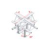 Cross + down 5-way, apex up Taglio a T e giù 5 vie apice su