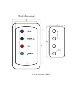 EUROLITE LED Neon Flex 230V Slim RGB Connection Cord with open w