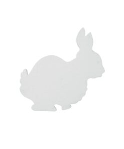 EUROPALMS Silhouette Bunny, white, 56cm