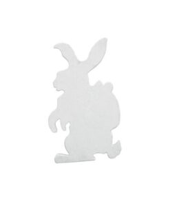EUROPALMS Silhouette Easter Rabbit, white, 60cm
