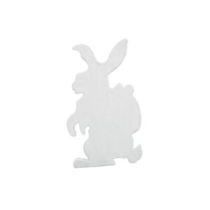 EUROPALMS Silhouette Easter Rabbit, white, 60cm