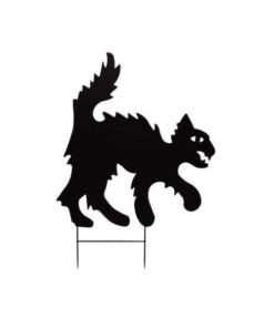 EUROPALMS Silhouette Metal Cat, 53cm