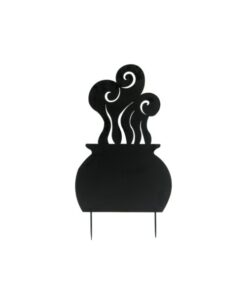 EUROPALMS Silhouette Metal Witch Pot, 83cm