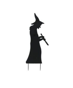 EUROPALMS Silhouette Metal Witch with Spoon, 110cm