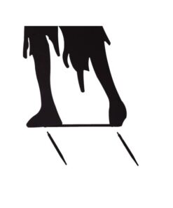 EUROPALMS Silhouette Metal Zombie Woman, 135cm