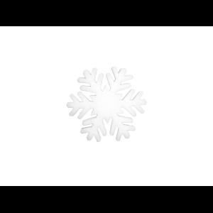 EUROPALMS Snowflake made of snow matting, 17cm, flame retardent