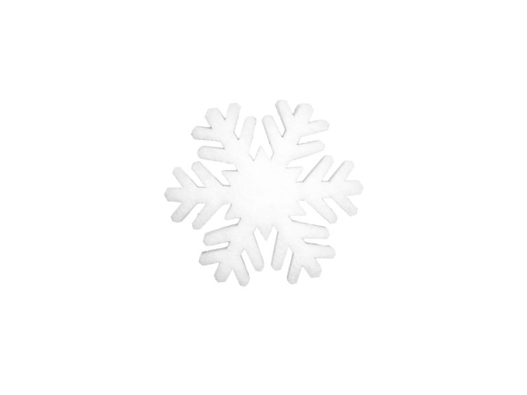EUROPALMS Snowflake made of snow matting, 17cm, flame retardent