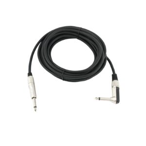 OMNITRONIC Jack cable 6.3 mono 1x 90° 5m bk