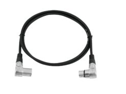 OMNITRONIC XLR cable 3pin 1.5m 90° bk