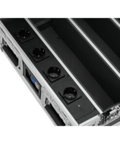 ROADINGER Flightcase 4x AKKU BAR-6 Glow QCL Flex QuickDMX with c
