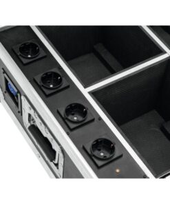 ROADINGER Flightcase 4x AKKU IP UP-4 QuickDMX with charging func